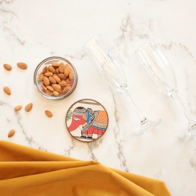 Elephant Wood Coaster Elephant Wood Coaster