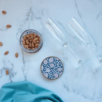 Floral Wood Coaster Floral Wood Coaster