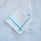 Embroidered Zig Zag Napkins Blue  (set of 6)
