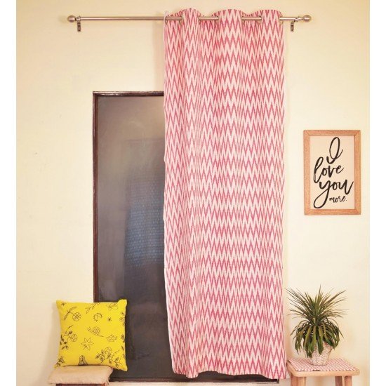 Ruby Ikat Handloom Curtain